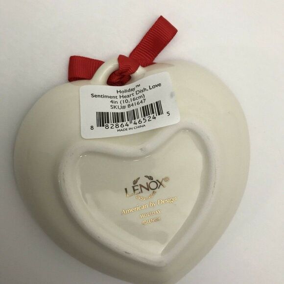 Lenox Holiday Sentiment Pair Tray and Trinket Dish - Picture 9 of 12